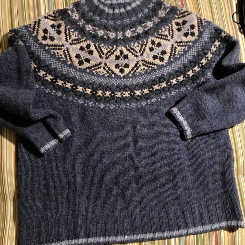 Wool ski sweater